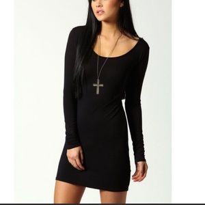Forever21 Long Sleeve Black Dress